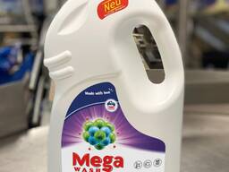 Mega Wash COLOR 4L – Gel za pranje barvnih oblačil s profesionalno formulo proti madežem