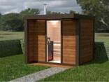 Outdoor Sauna “Elegance Type” — Model E 1/1K (insulated) 2.45 × 2.30 m Promo price –20% - фото 2