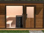 Outdoor Sauna “Elegance Type” — Model E 2/2K (insulated) 3.70 × 2.30 m Promo price –15% - фото 1
