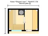 Outdoor Sauna “Elegance Type” — Model E 2/2K (insulated) 3.70 × 2.30 m Promo price –15% - фото 3