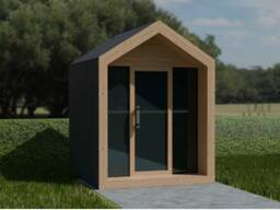 Outdoor Sauna “Northern” — Model B 3/2K (insulated) 1.86 × 3.00 m Promo price –30%