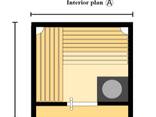 Outdoor Sauna “Northern” — Model B 2/1K (insulated) 1.86 × 2.30 m Promo price –30% - фото 3