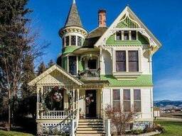 Построим красивый , оригинальный дом из дерева и камня