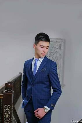 Slim men suits from Uzbekistan